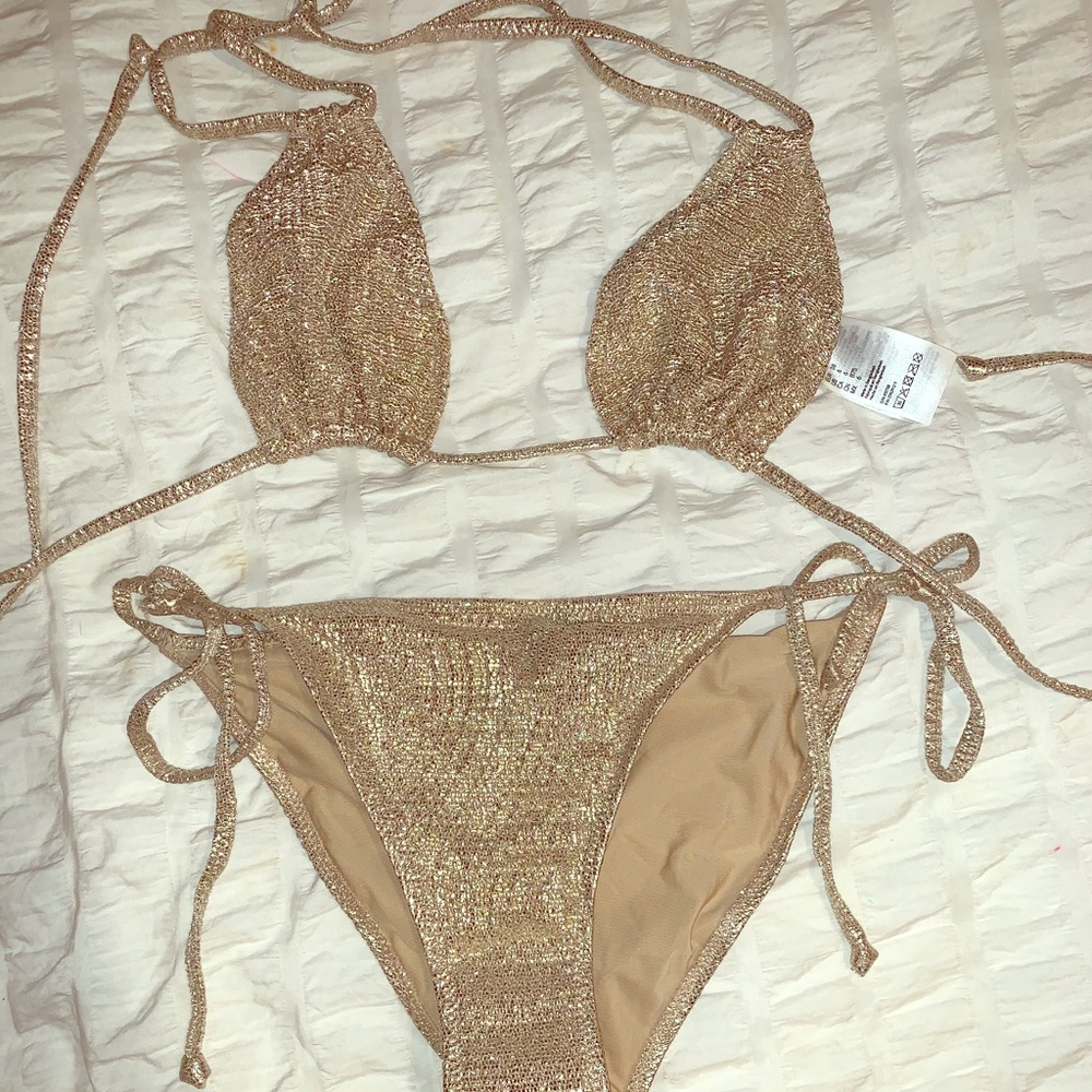 STUNNING GOLD BIKINI- BRAND NEW